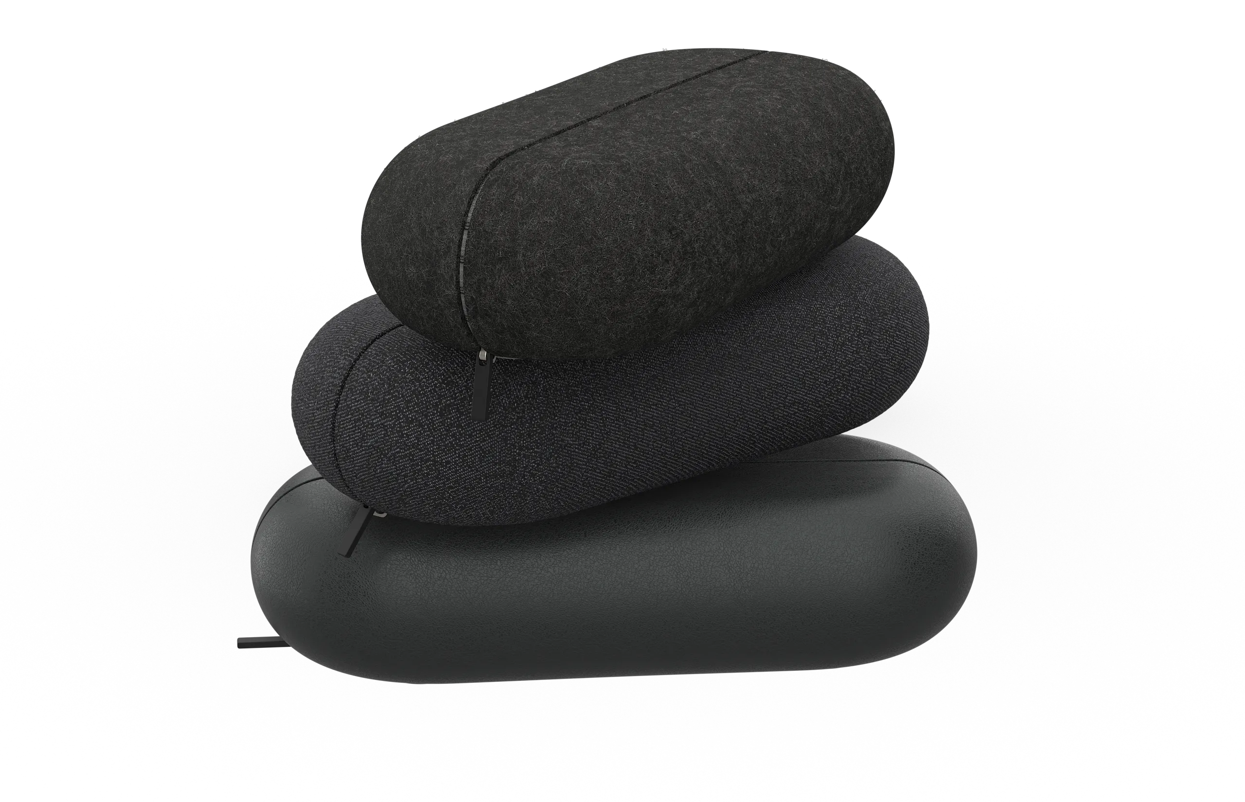 Close render of the coated felt material
